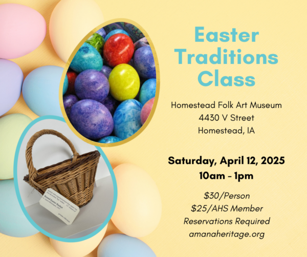 Class: Easter Traditions Class - Saturday, April 12, 2025, 10am